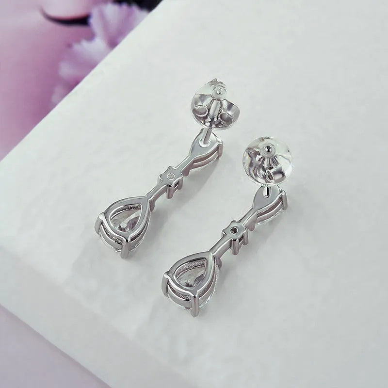 2023 New Fashion Drop-Shaped Smart Cute Bridal Wedding Earrings