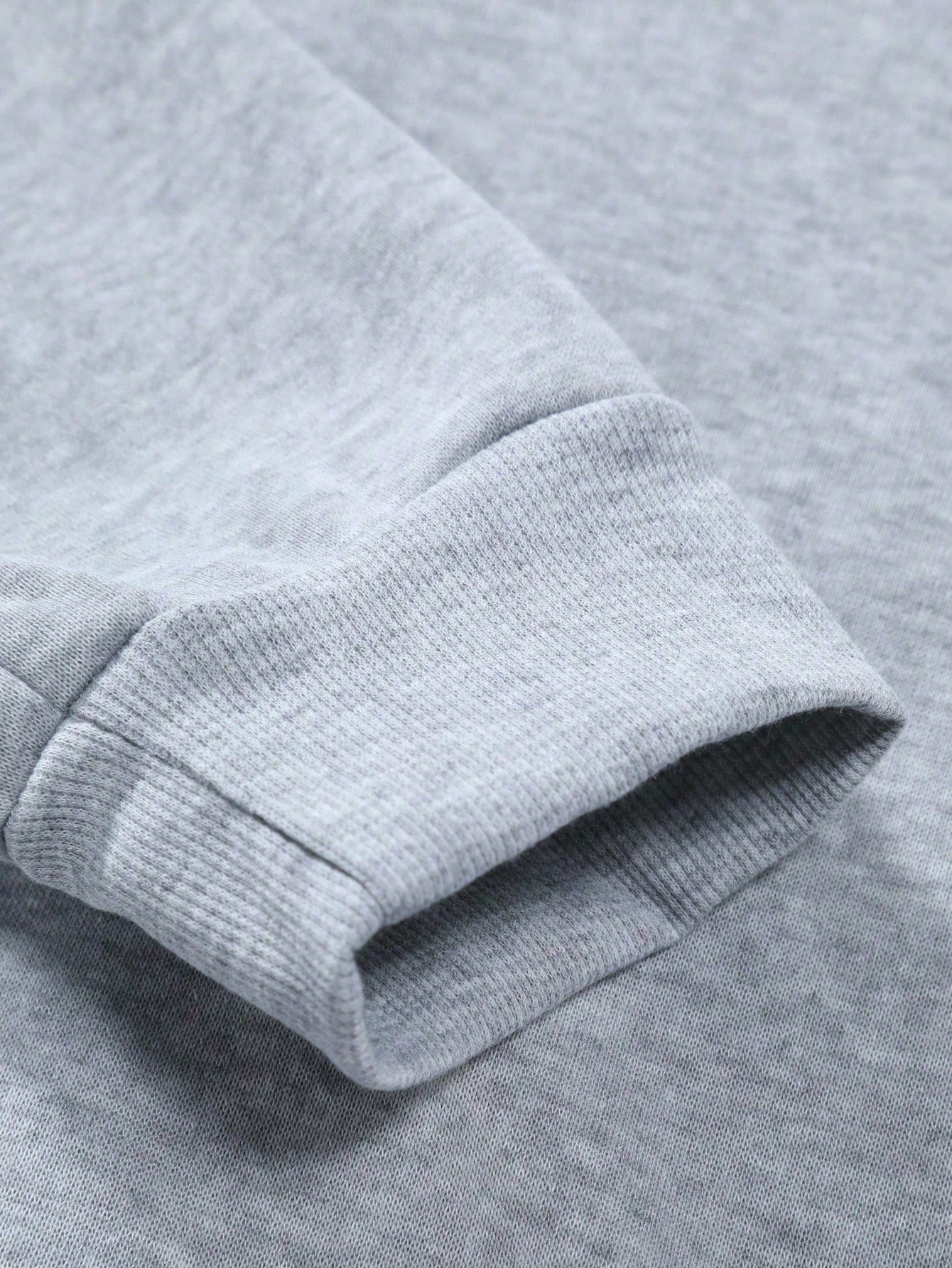 Manfinity Sporsity Men Letter Graphic Sweatshirt Going Out Crew Neck Letter Los Angeles Long Sleeve Casual Sweatshirt, for Friends, Husband, Boyfriend Gifts, Los Angeles Hoodie, Men Sweatshirt, Men Pullover Hoodie