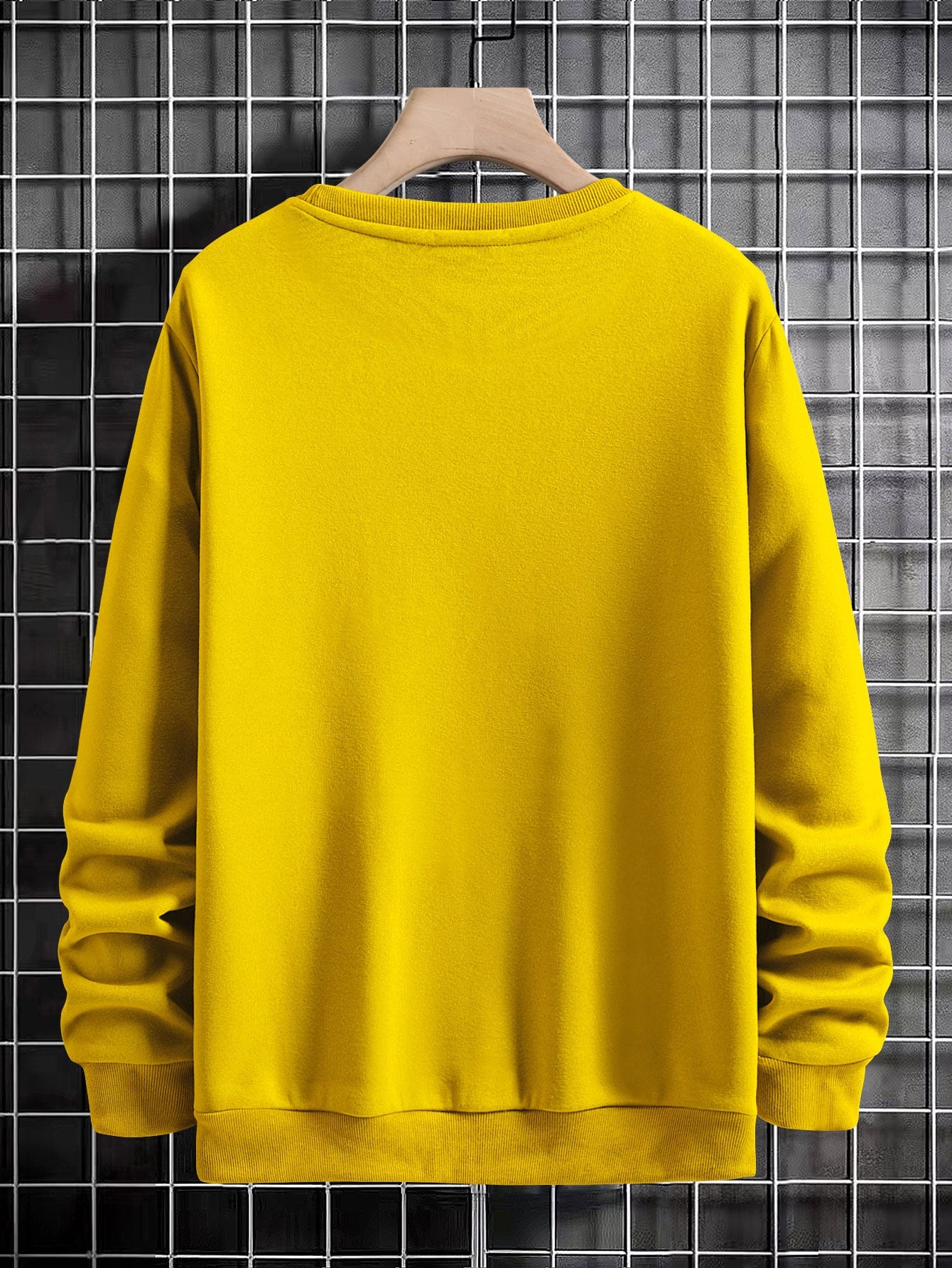 Manfinity Sporsity Men Letter Graphic Sweatshirt Going Out Crew Neck Letter Los Angeles Long Sleeve Casual Sweatshirt, for Friends, Husband, Boyfriend Gifts, Los Angeles Hoodie, Men Sweatshirt, Men Pullover Hoodie