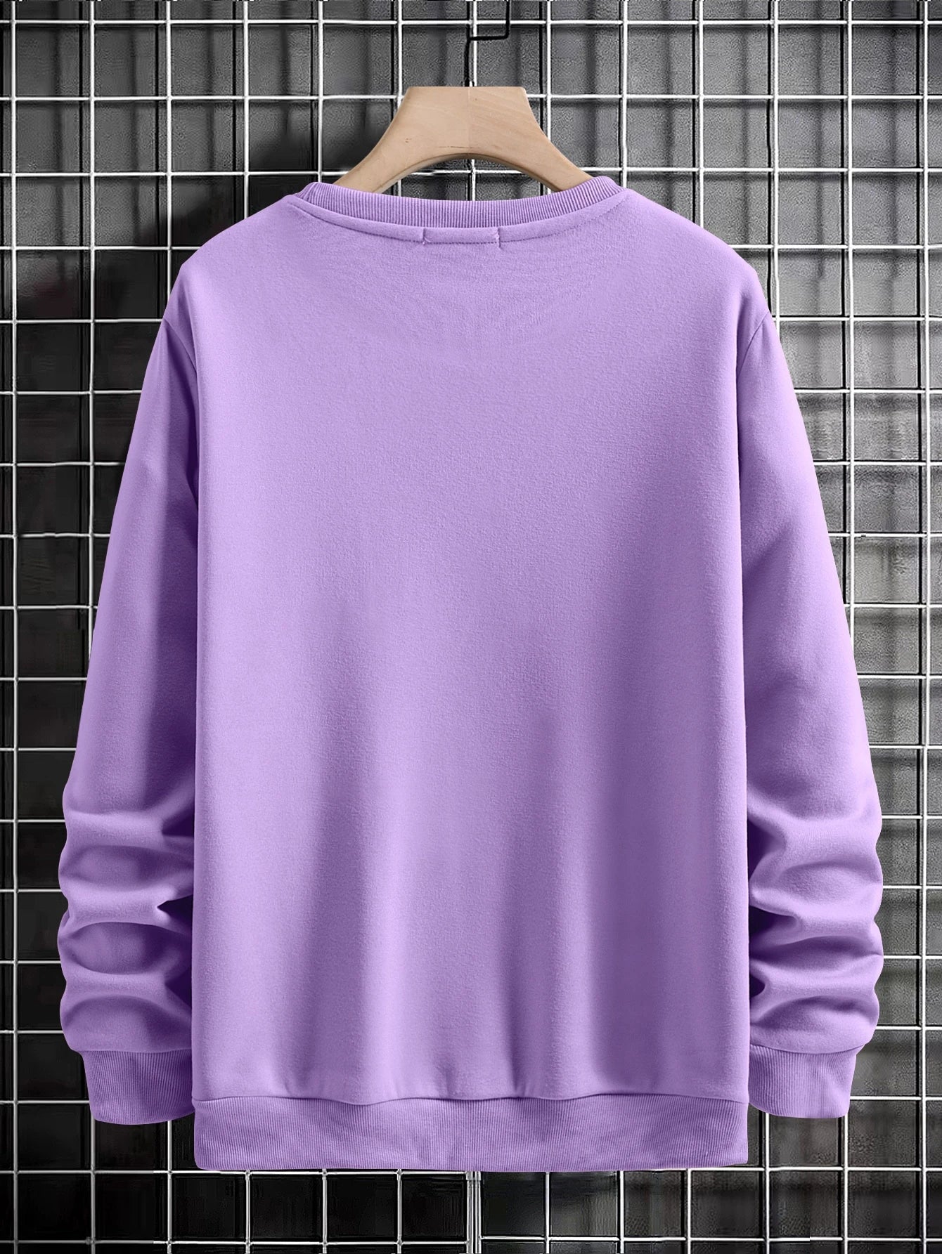 Manfinity Sporsity Men Letter Graphic Sweatshirt Going Out Crew Neck Letter Los Angeles Long Sleeve Casual Sweatshirt, for Friends, Husband, Boyfriend Gifts, Los Angeles Hoodie, Men Sweatshirt, Men Pullover Hoodie
