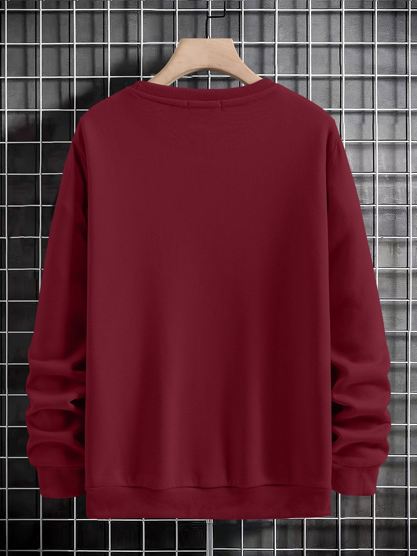 Manfinity Sporsity Men Letter Graphic Sweatshirt Going Out Crew Neck Letter Los Angeles Long Sleeve Casual Sweatshirt, for Friends, Husband, Boyfriend Gifts, Los Angeles Hoodie, Men Sweatshirt, Men Pullover Hoodie