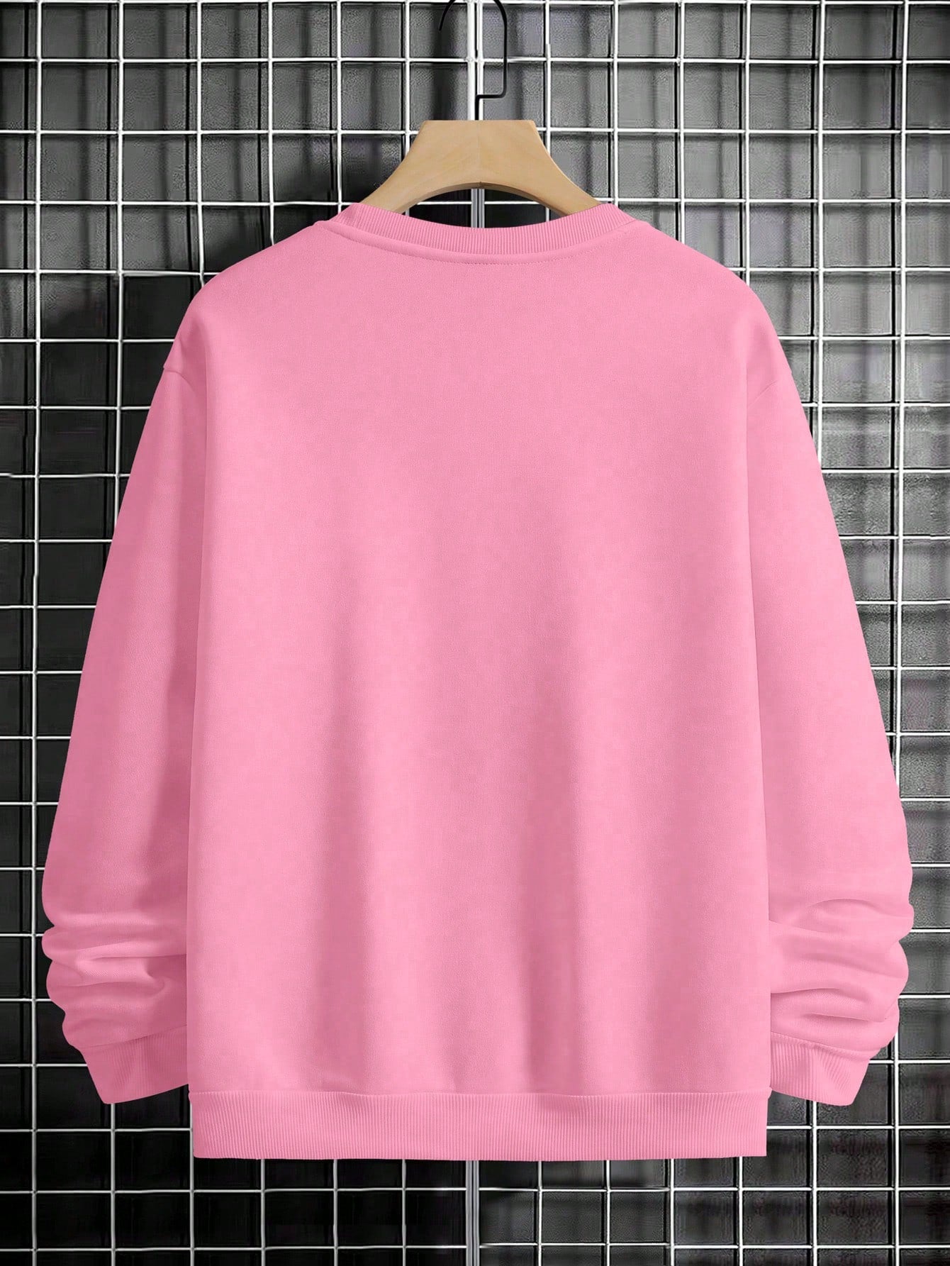 Manfinity Sporsity Men Letter Graphic Sweatshirt Going Out Crew Neck Letter Los Angeles Long Sleeve Casual Sweatshirt, for Friends, Husband, Boyfriend Gifts, Los Angeles Hoodie, Men Sweatshirt, Men Pullover Hoodie